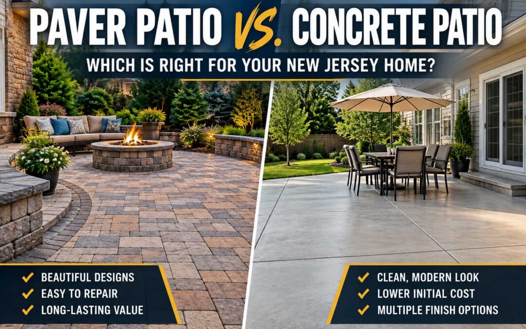 Paver Patio vs. Concrete Patio: Which Is Right for Your New Jersey Home?